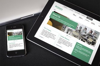 Citizens Bank - Integrated responsive corporate website