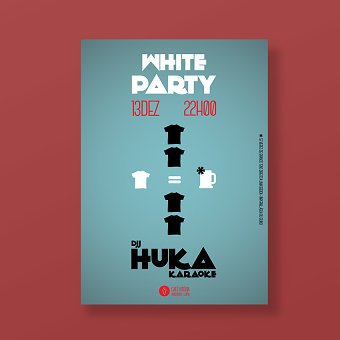 White Party Poster