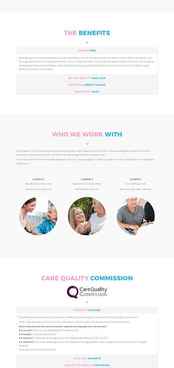 Website for Research Company