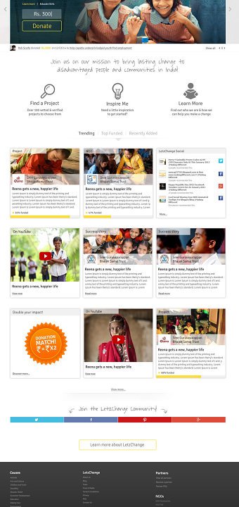 LetzChange UI and Branding