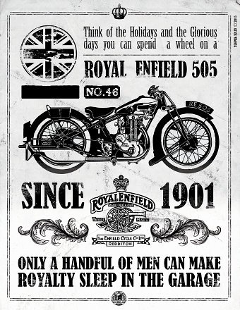 Vintage Bike Poster