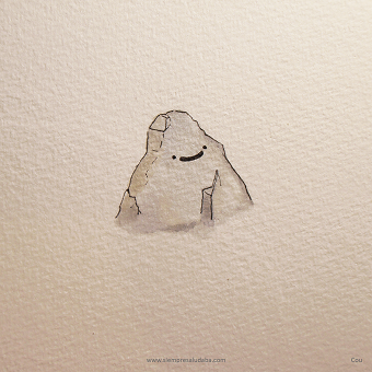 Mini-project. Watercolor and stone.