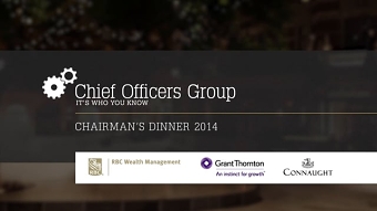 Chief Officers Group: Chairman's Dinner: Event film
