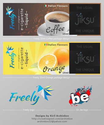 Package & Logo design (e-cigarette liquid)