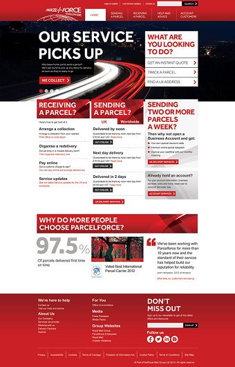 Parcel Force Website
