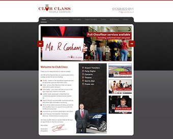 ClubClass Website design