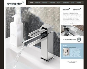 Crosswater Brochure website