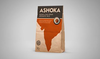 Ashoka Rice Packaging Visuals