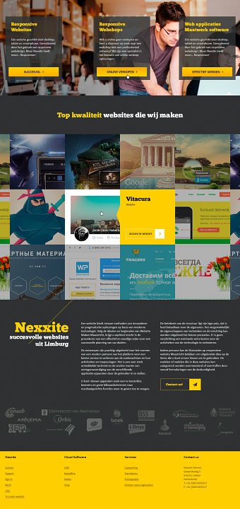Nexxite Home Page Design