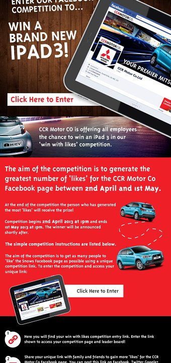 Email campaign win an iPad
