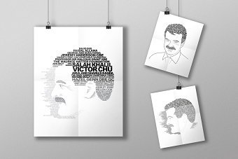 UCL Typographic Portrait