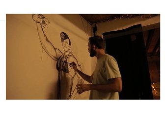 Spindle Magazine Launch Party Mural