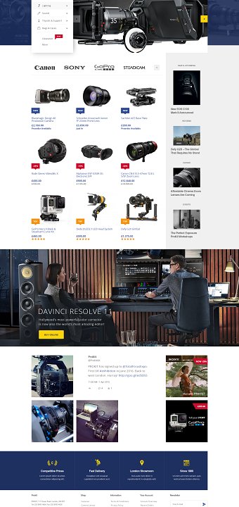 Audio Visual Ecommerce Site