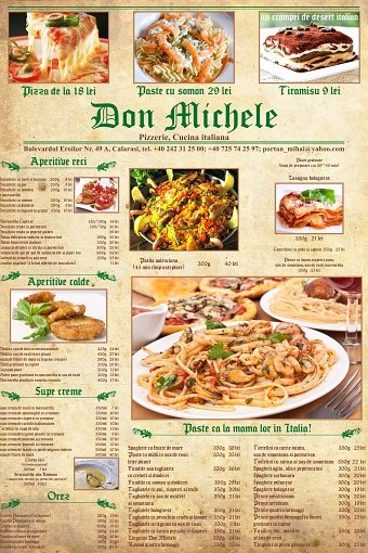 Don Michelle - Unfinished Menu