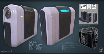 Sci-Fi Battery Unit