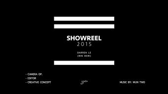 Darren Le's - Showreel 2015