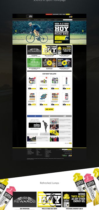 Science in Sport web design (personal project)