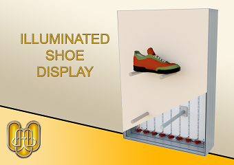 Illuminated Shoe Display