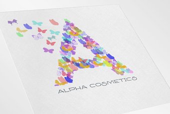 Alpha cosmetic logo and website