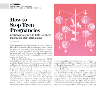 How to stop teen pregnancies