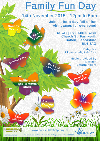 Aaravs Little Help - Fun Day Flyer