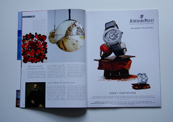 Magazine layout design for Quintessentially