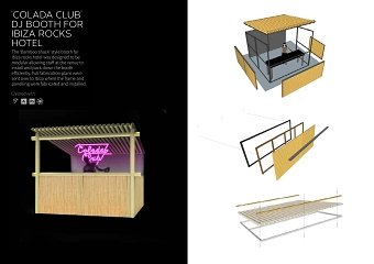Colada Club Booth for Ibiza Rocks Hotel