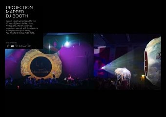 Projection Mapped DJ booth