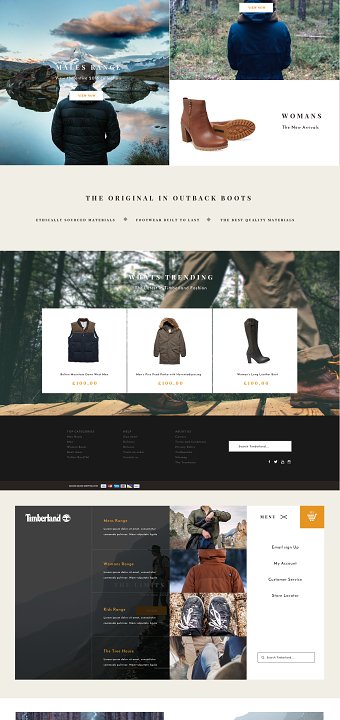 Timberland Web Concept