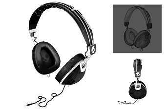 3D modelled headphones