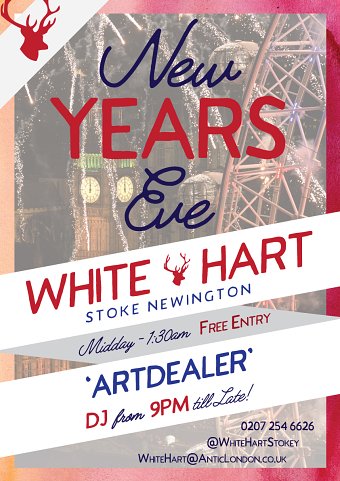 White Hart New Years Eve Poster