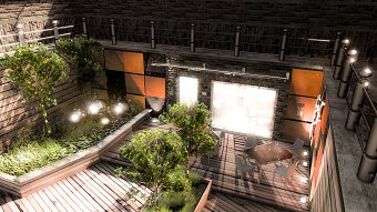Courtyard Test Render