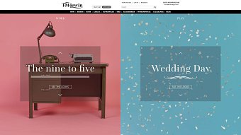 T.M.Lewin landing pages