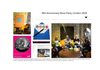 25th Anniversary Neon Party, London