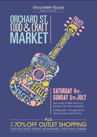 Food & Craft Market Posters - Gloucester Quays