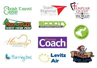 Company logos for case study