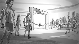 SONY Xperia b/w storyboard