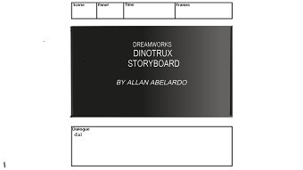 dreamworks "dinotrux" storyboard