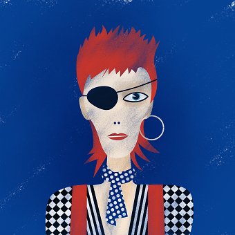 9 portraits of David Bowie