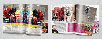 Layout for "CRASH'' magazine