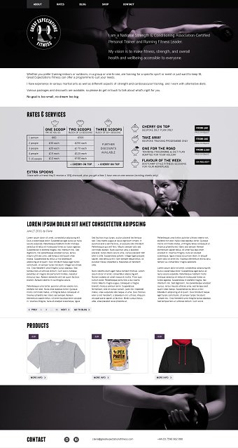 Great Expectations Fitness Website
