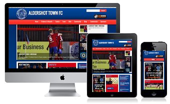 Aldershot Town FC Website Design