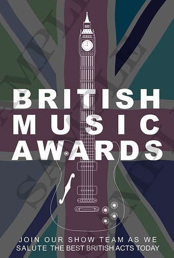 British Music Awards poster