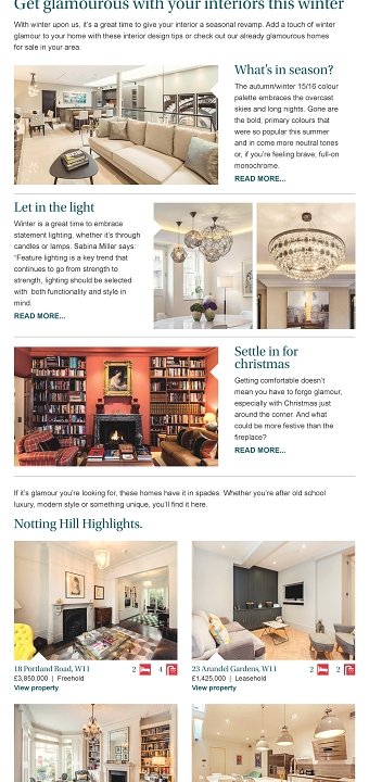 Emails for Strutt & Parker