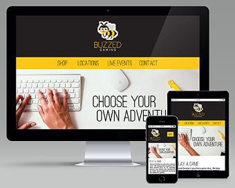 Buzzed Gaming Branding & Web Design