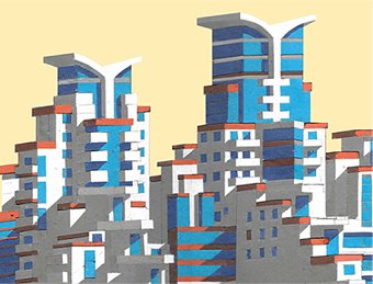 layered paper images