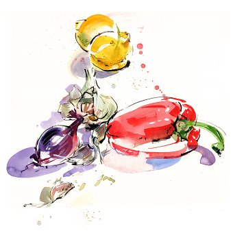Food greeting cards