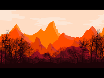 Sunset Mountainscape