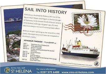 RMS St Helena cruise advertisment