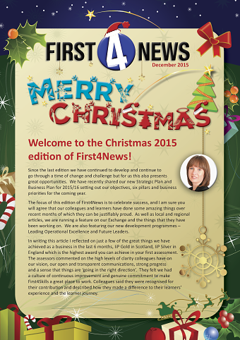 First4News Christmas Newsletter 2015.